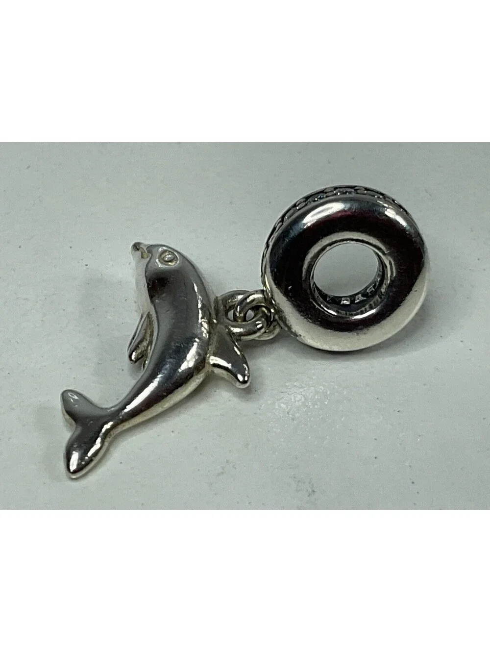 Pandora Playful Dolphin Dangle Charm Retired